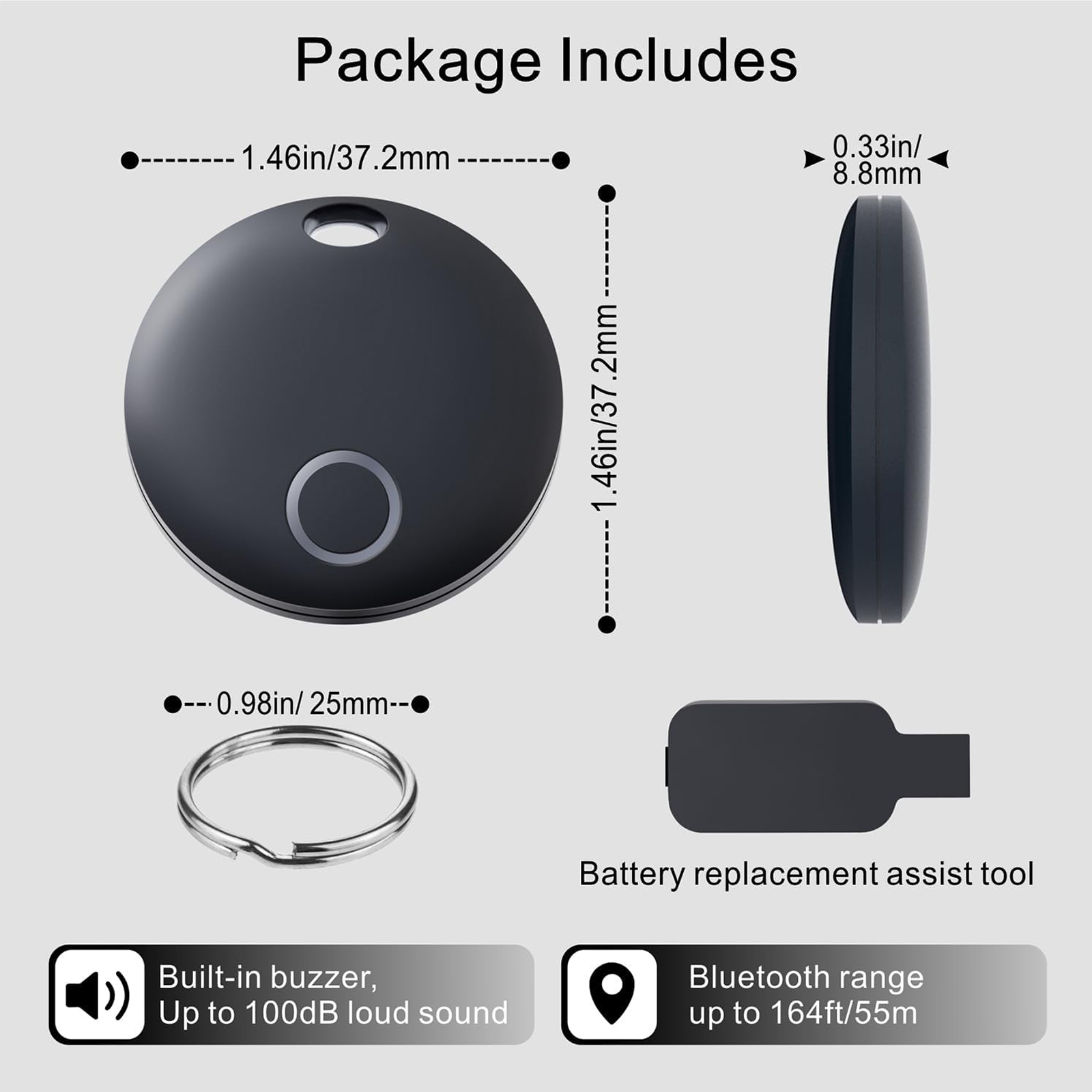 Tracker Air Tags(Works with Apple Find My (iOS Only)