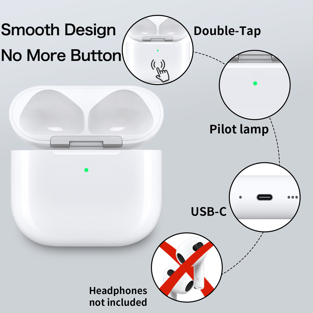 Wireless Charging Case Compatible with AirPods 4th