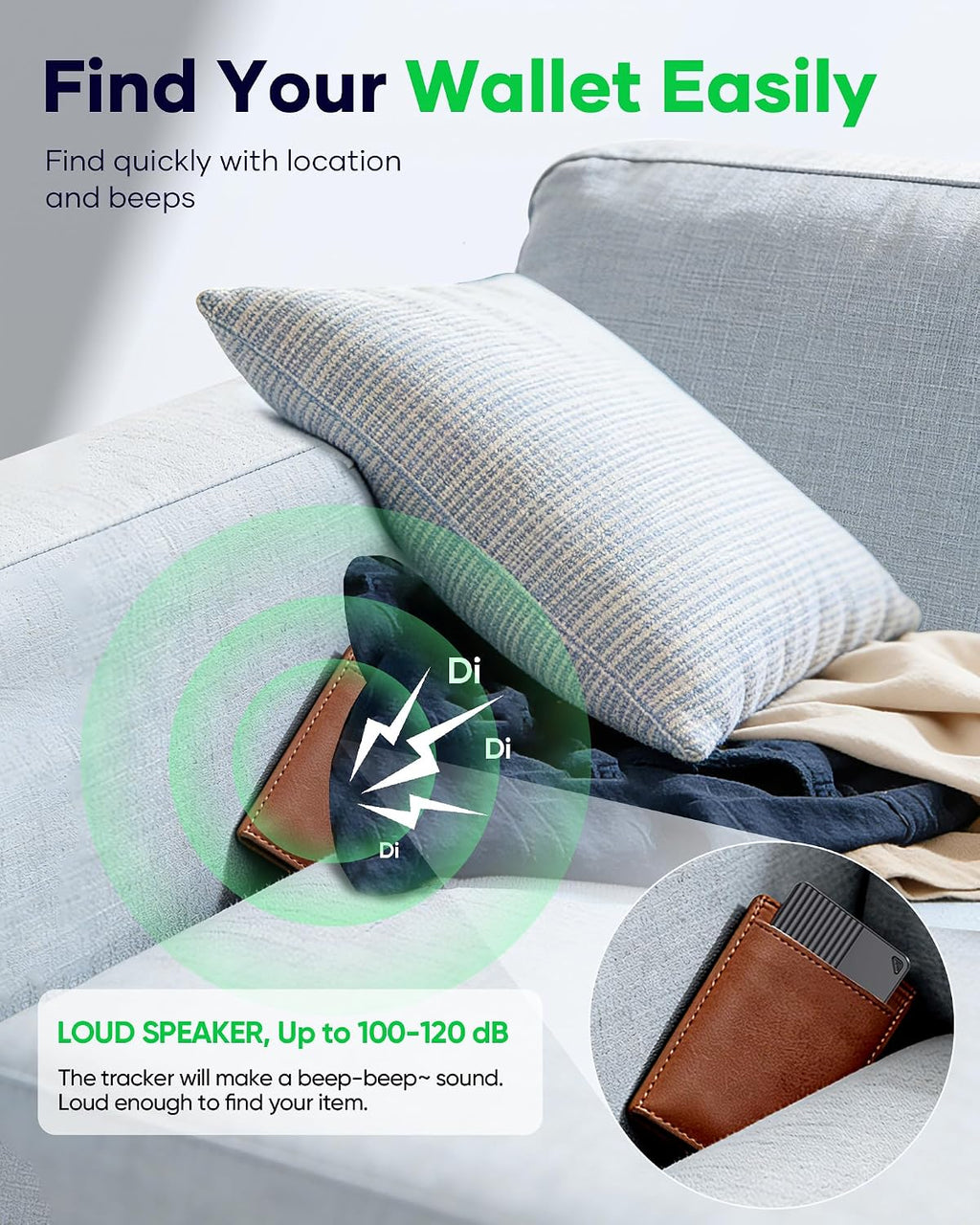 Wallet Tracker Card for Apple Find My or Google's Find Hub Device