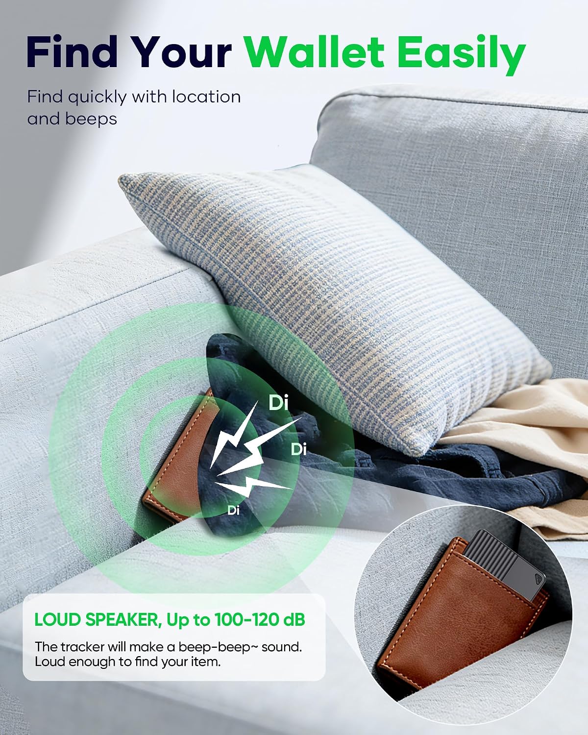 Wallet Tracker Card for Apple Find My or Google's Find Hub Device