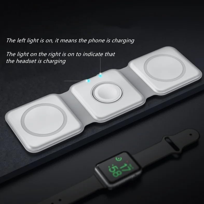 3 in 1 Foldable Magnetic Wireless Charger Dock