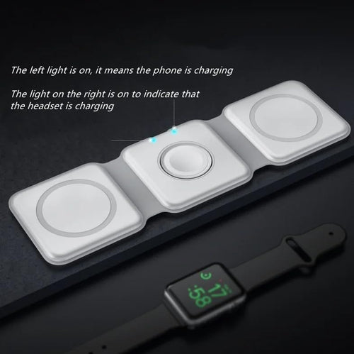 3 in 1 Foldable Magnetic Wireless Charger Dock