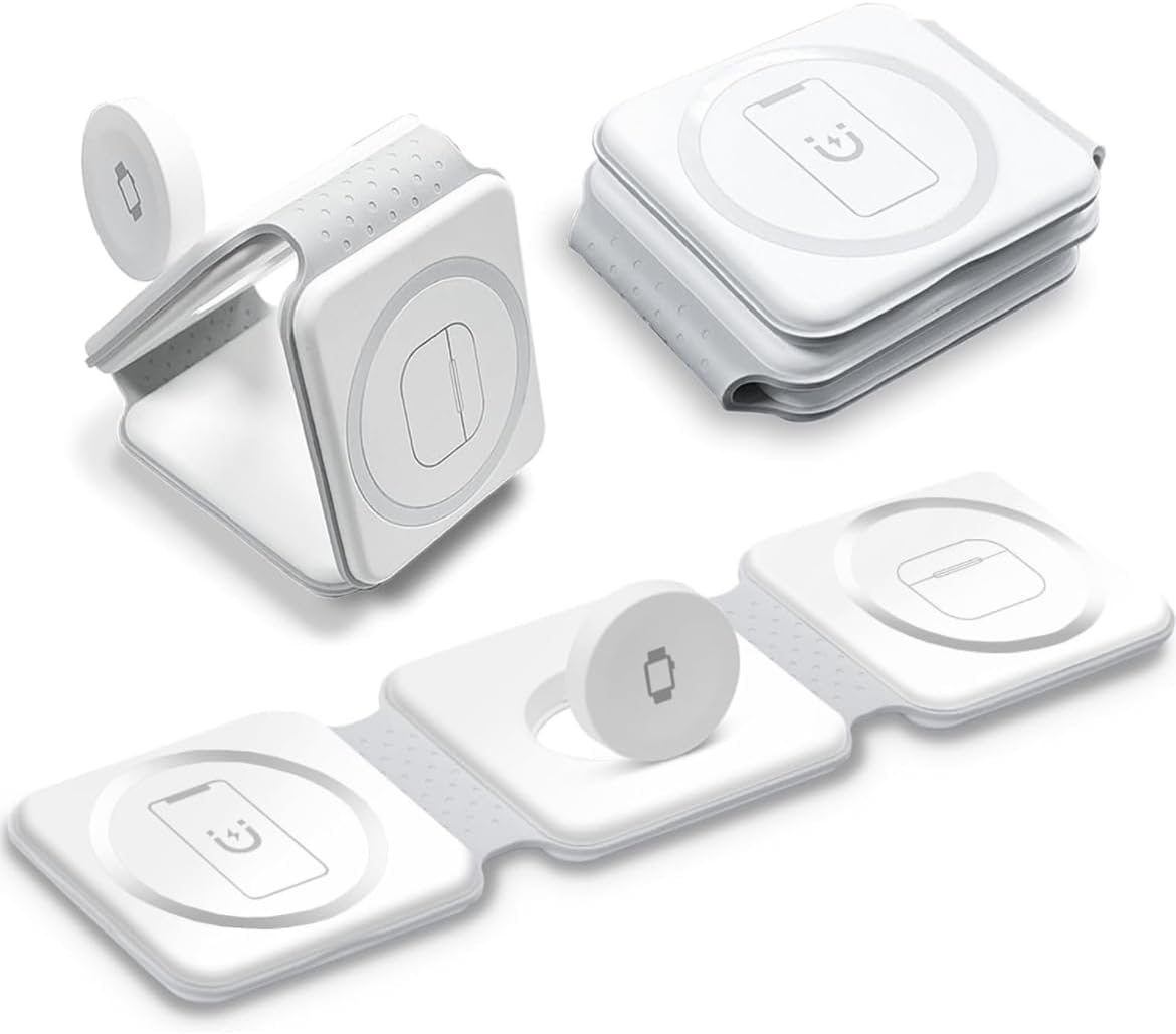 3 in 1 Foldable Magnetic Wireless Charger Dock