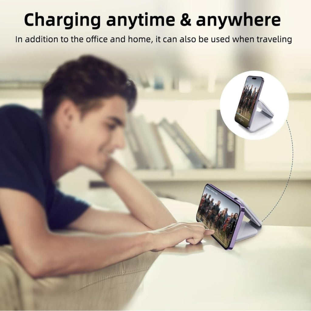 3 in 1 Foldable Magnetic Wireless Charger Dock