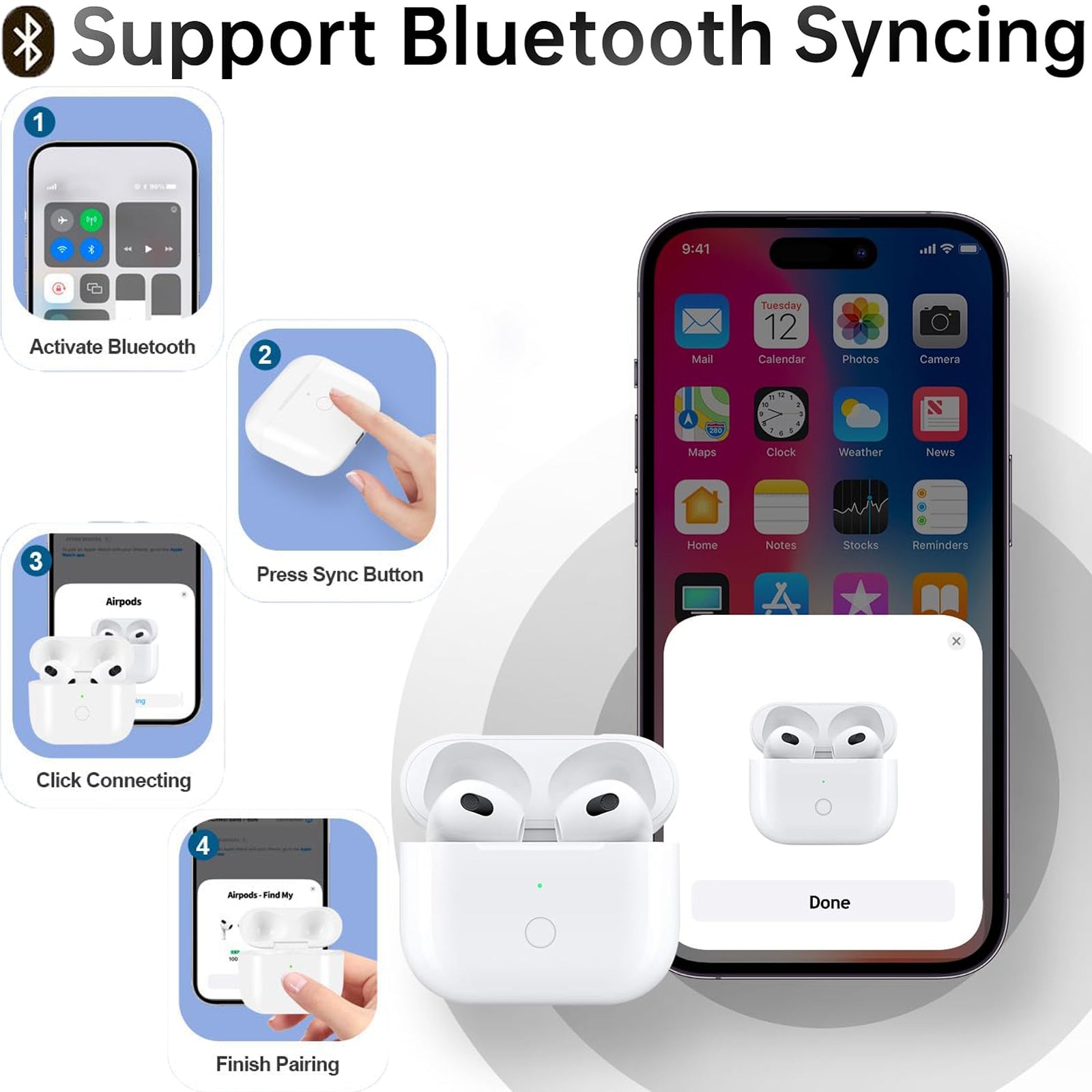 Wireless Charging Case for Airpods 3rd Gen