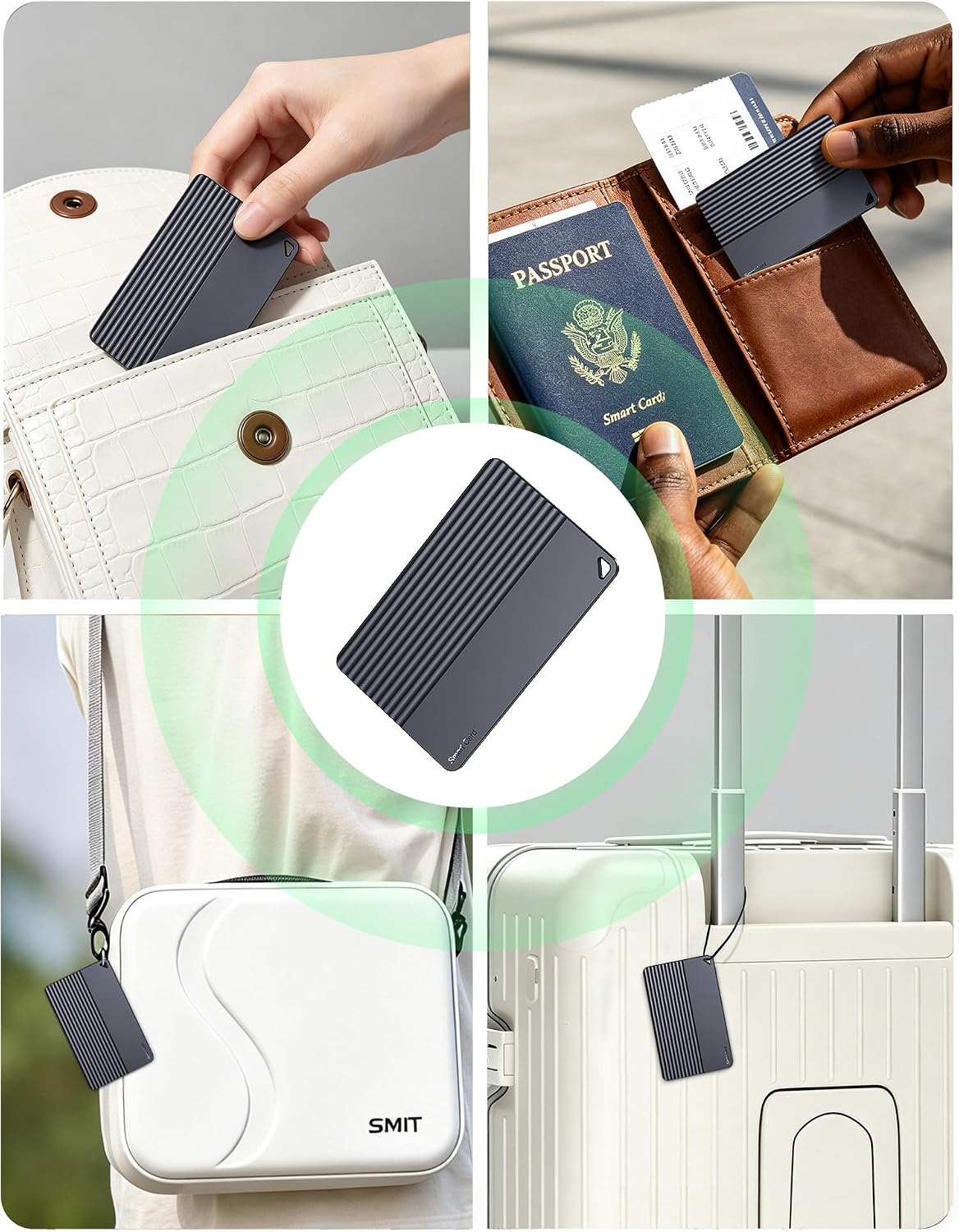 Wallet Tracker Card for Apple Find My or Google's Find Hub Device