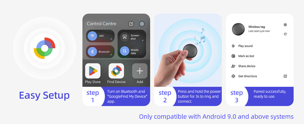 smart Tracker Tag（Compatible with Google Find My Device）